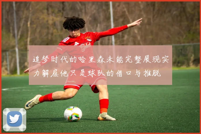 追梦时代的哈里森未能完整展现实力解雇他只是球队的借口与推脱