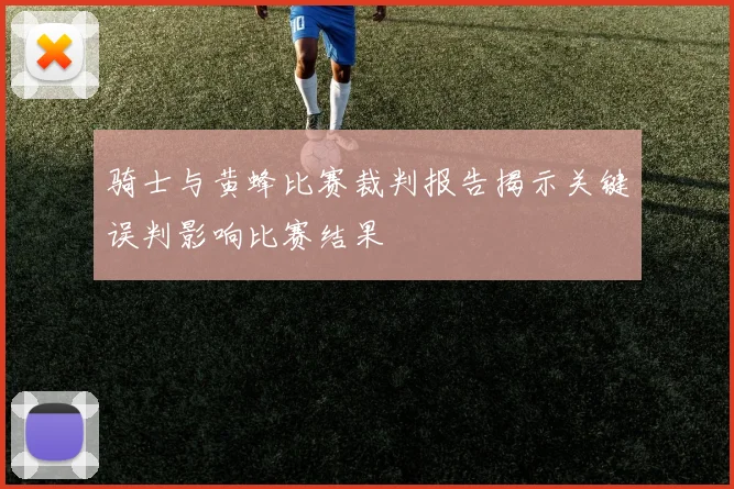 骑士与黄蜂比赛裁判报告揭示关键误判影响比赛结果